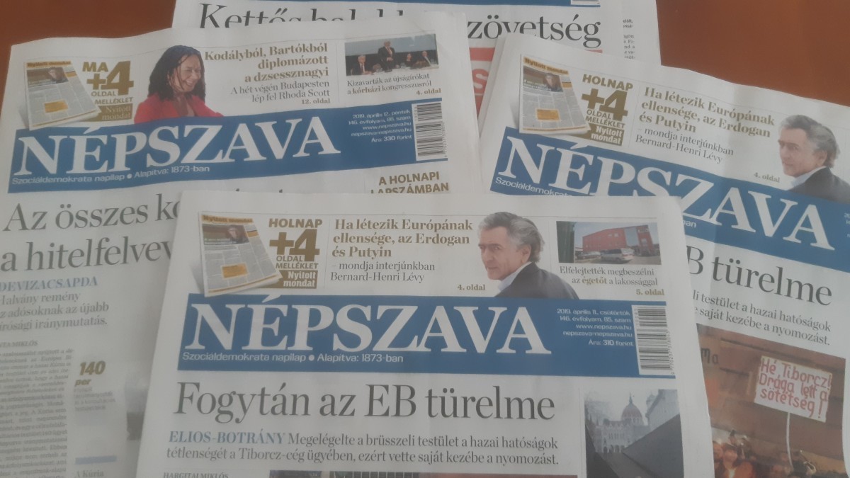 Felmondta a Népszava nyomtatását és terjesztését a Mediaworks